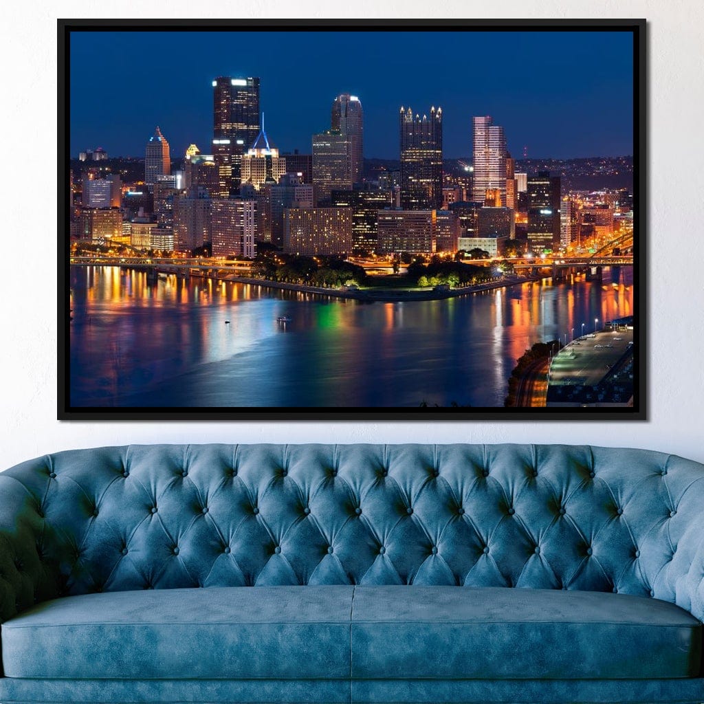 Pittsburgh Skyline Canvas Wall Art