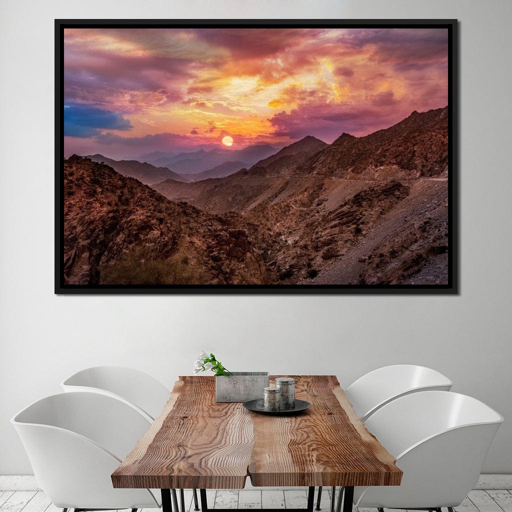 Desert Mountains Canvas Wall Art