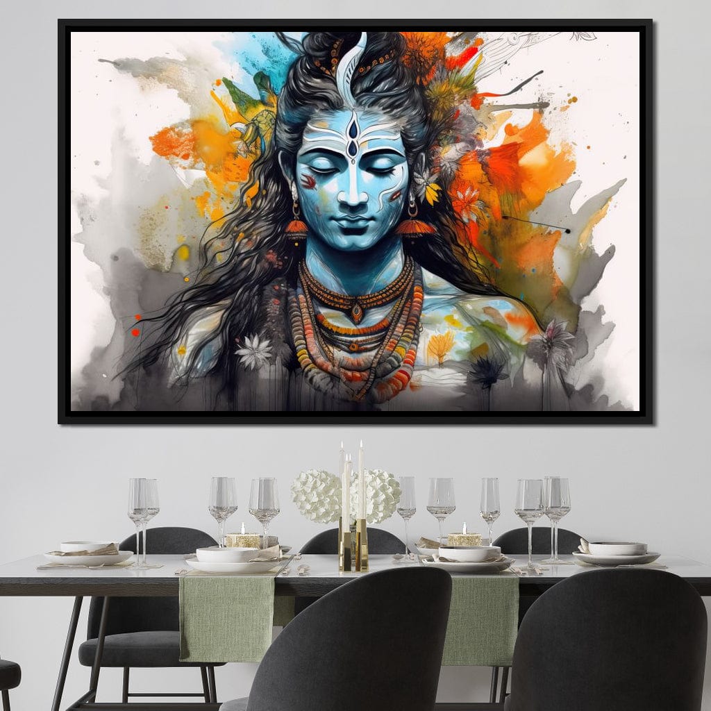 Serene Shiva Canvas Wall Art