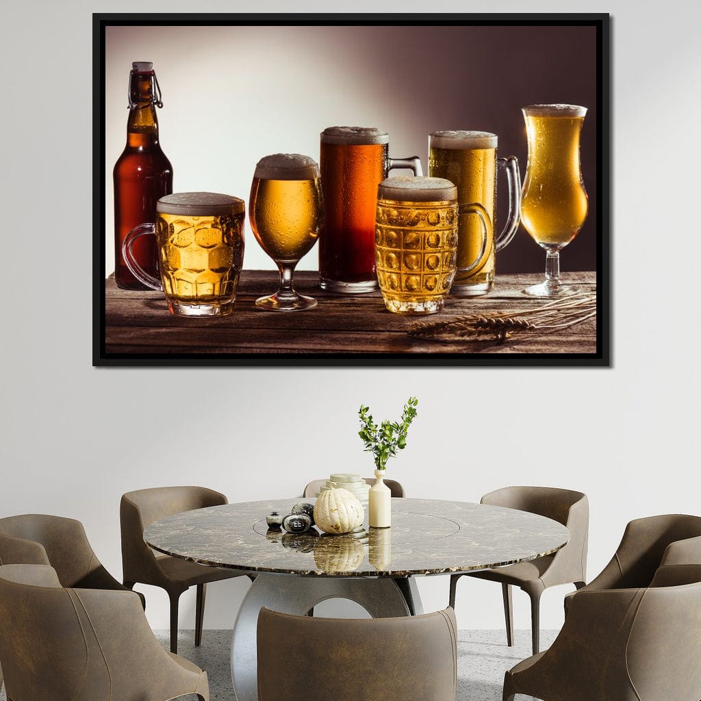 Beer Types Canvas Wall Art