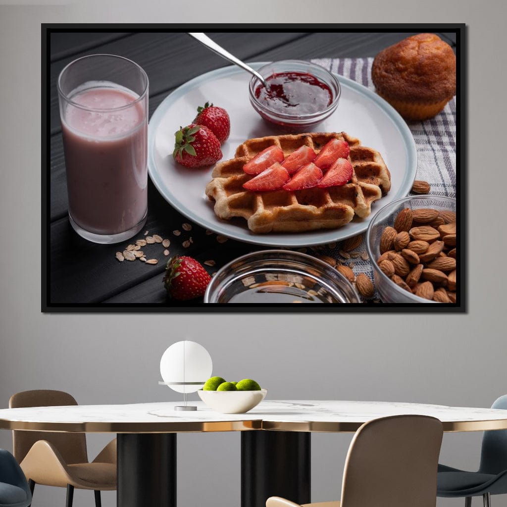 Homemade Waffles Canvas Wall Art