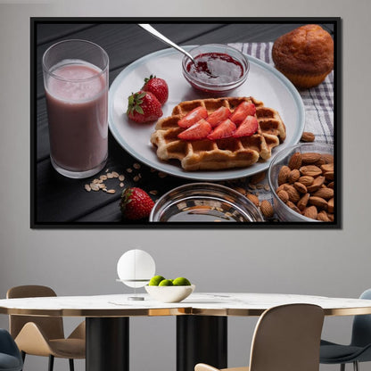 Homemade Waffles Canvas Wall Art