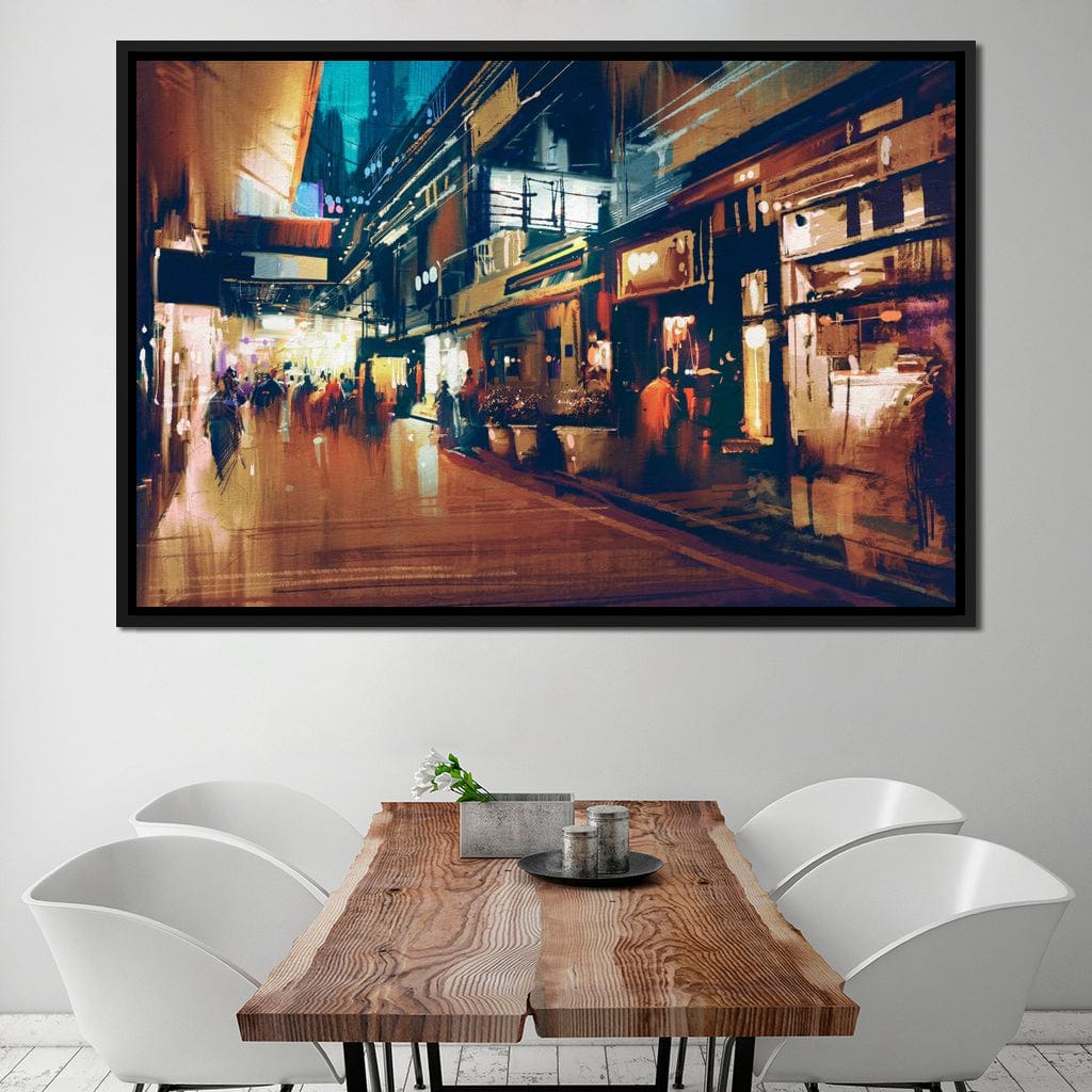 City Market Canvas Wall Art