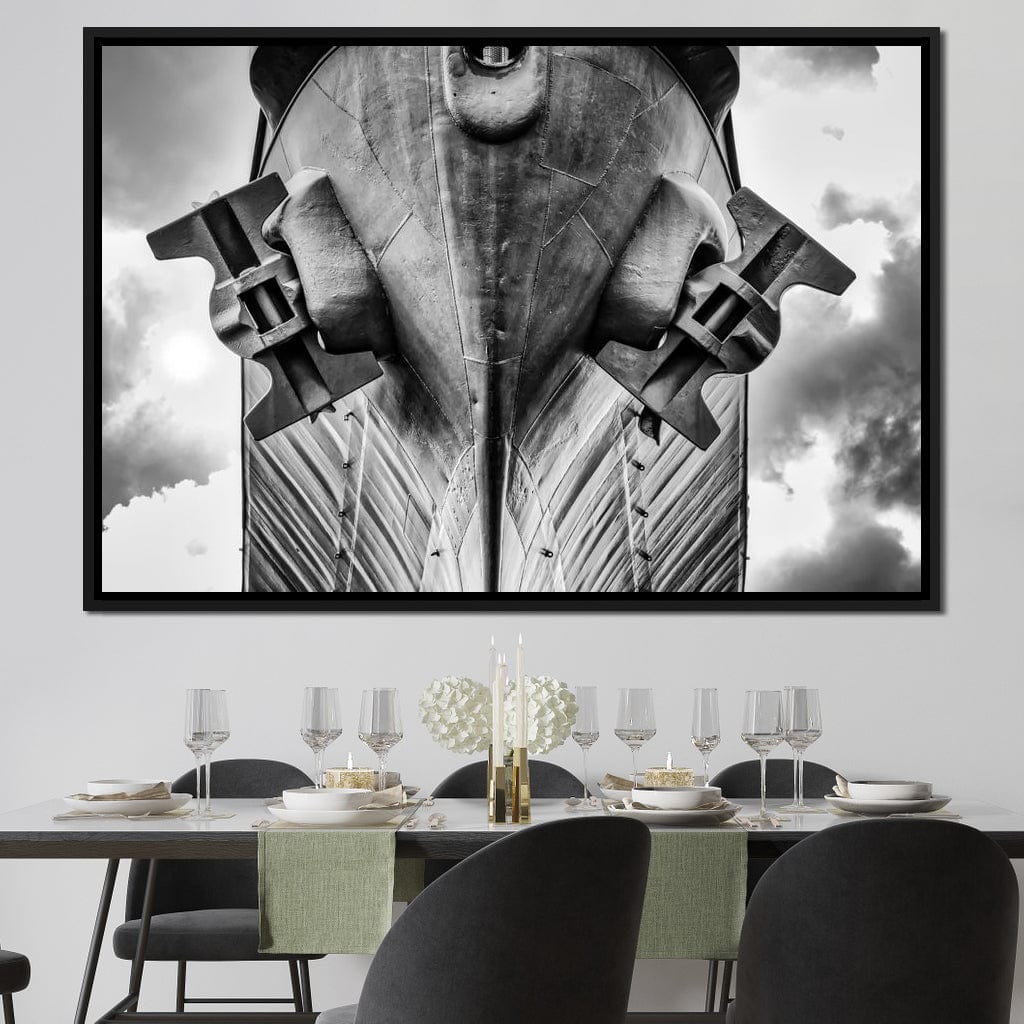WWII Battleship Canvas Wall Art