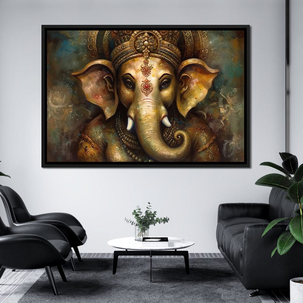 Ganesha's Intelligence Canvas Wall Art