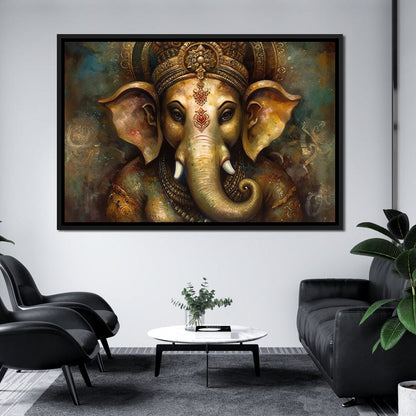 Ganesha's Intelligence Canvas Wall Art