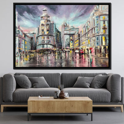 Avenue de Paris Canvas Wall Art