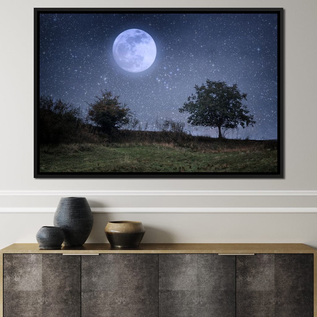 Beautiful Moonlight Canvas Wall Art