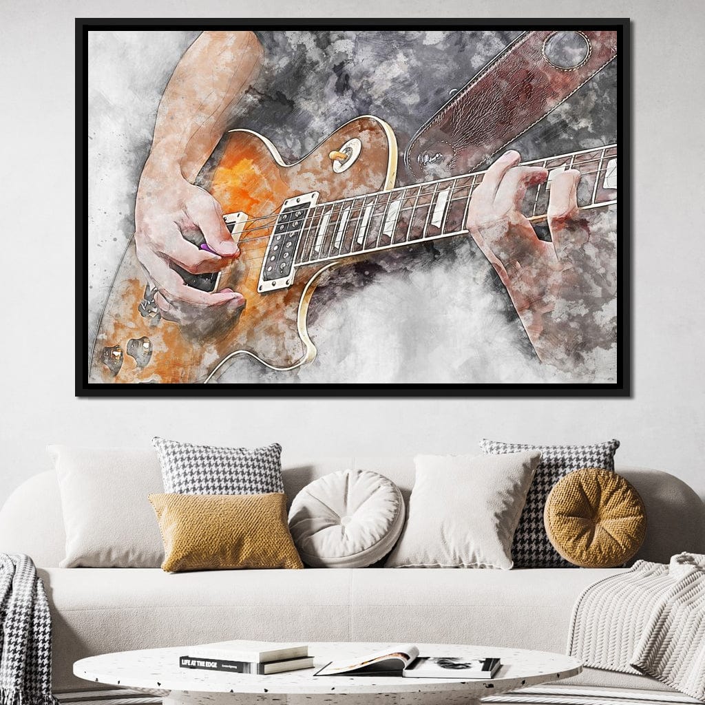 Electric Guitar - Mateo Canvas Wall Art