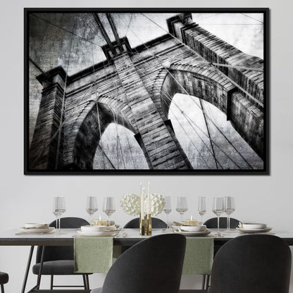 Brooklyn Bridge Arch Canvas Wall Art
