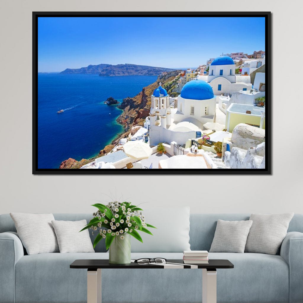 Santorini Canvas Wall Art