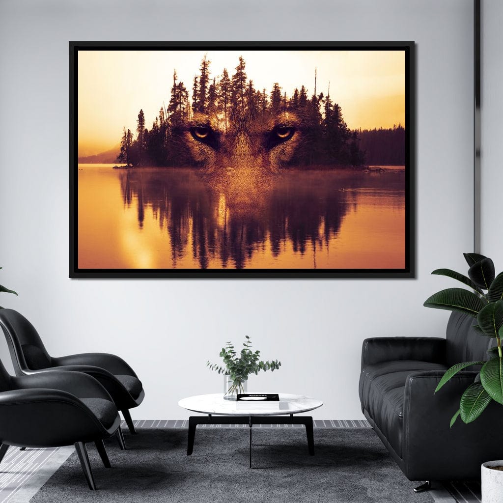 Lurking in the Woods Canvas Wall Art