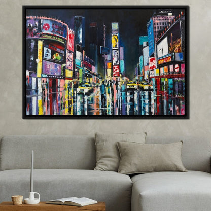 Busy Avenue Canvas Wall Art