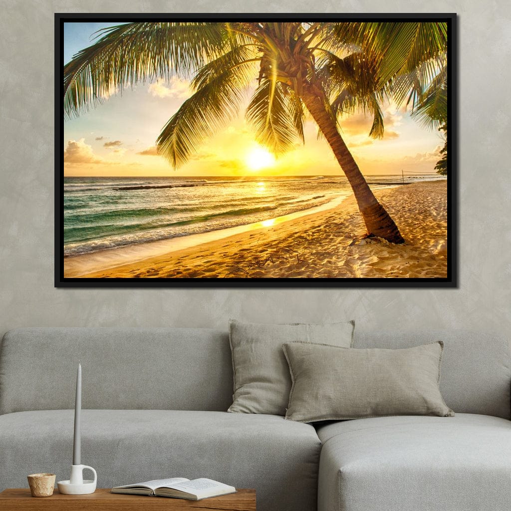 Barbados Beach Canvas Wall Art