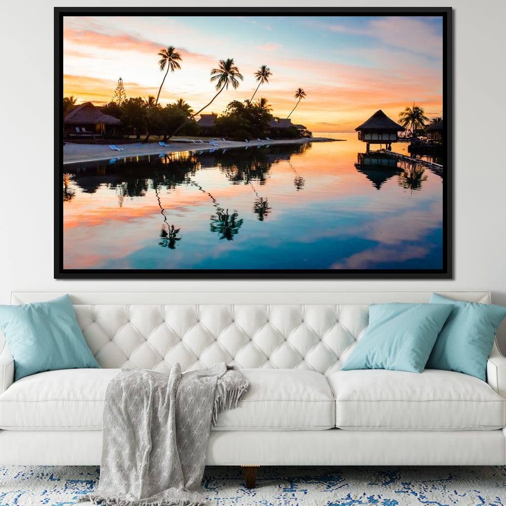 French Polynesia Canvas Wall Art