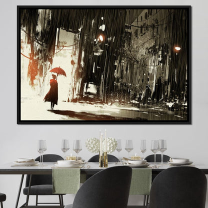 Halelis Rainy Day Canvas Wall Art
