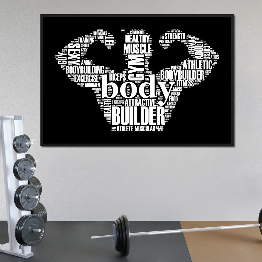 Body Builder Canvas Wall Art
