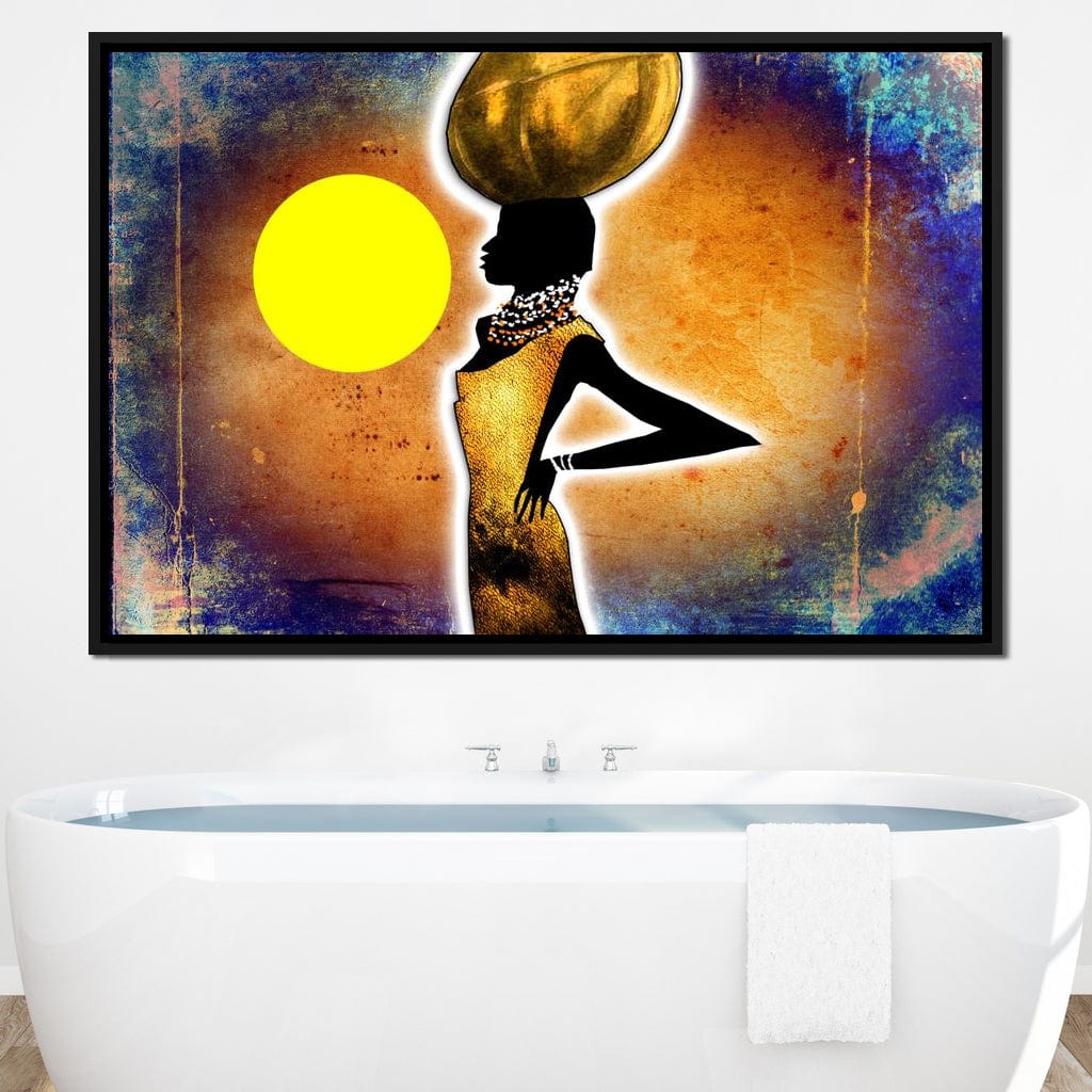 African Woman Canvas Wall Art