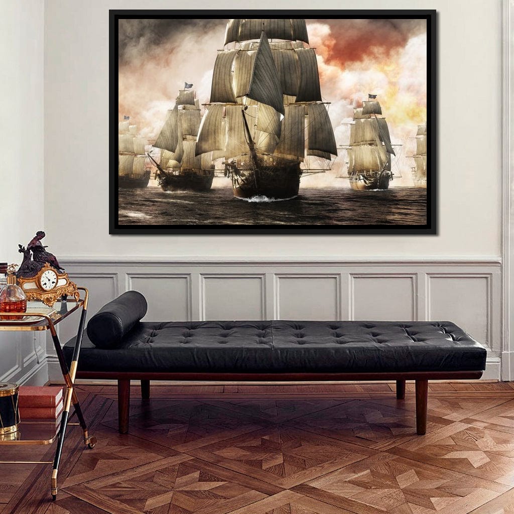 Pirate Fleet Canvas Wall Art
