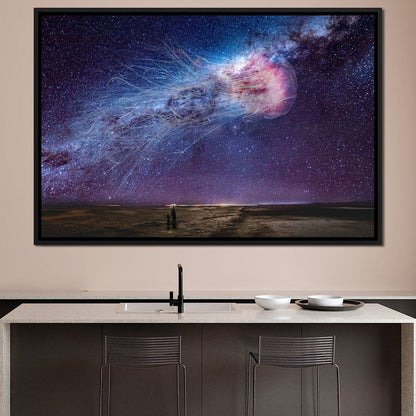 Cosmic Jellyfish Galaxy - KitConcepts Canvas Wall Art