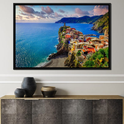 Vernazza Village Canvas Wall Art