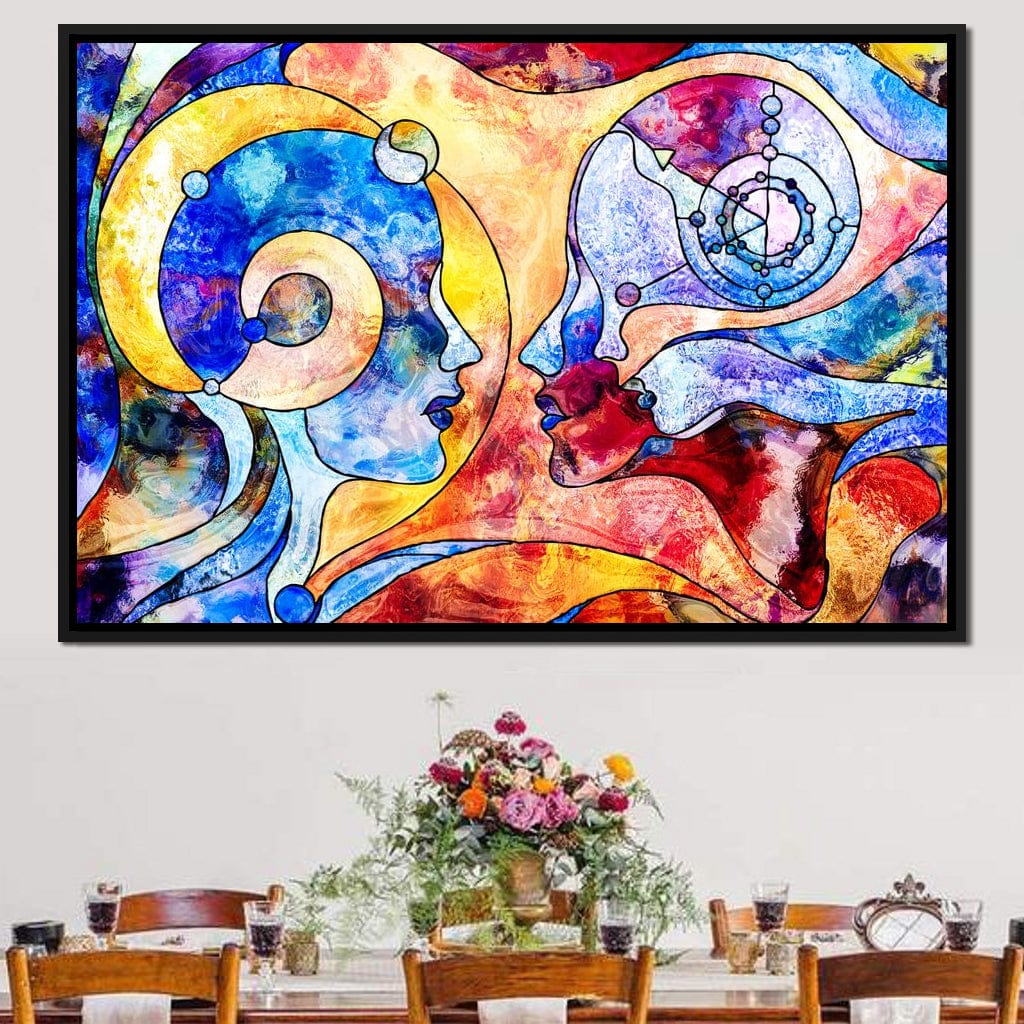 Face to Face Canvas Wall Art