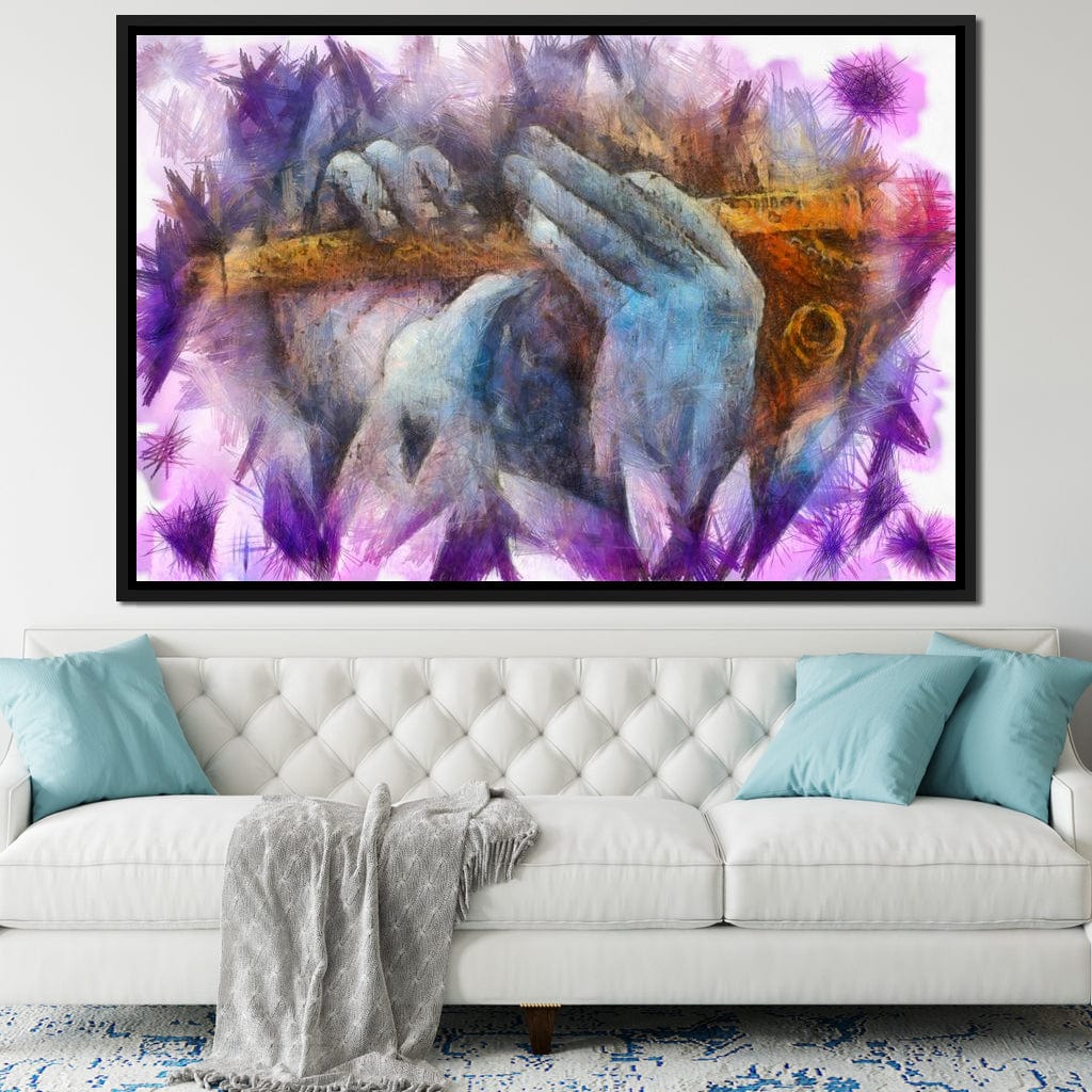 Krishna Playing the Flute Canvas Wall Art