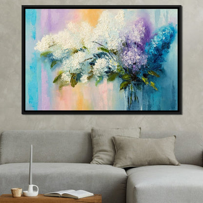Lilac Flowers Canvas Wall Art