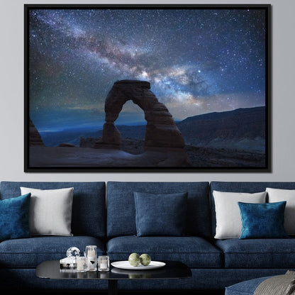 Arch Under the Milky Way Canvas Wall Art