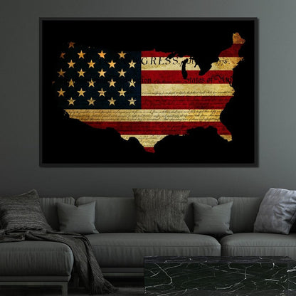 Declaration of Independence Canvas Wall Art