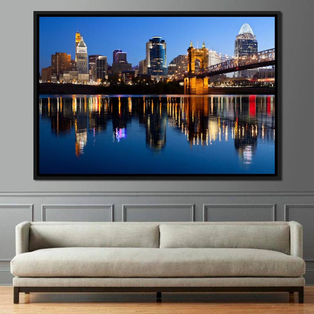 Cincinnati Skyline Canvas Wall Art