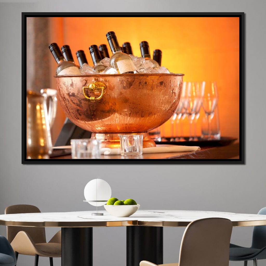 Chilled Wine Canvas Wall Art