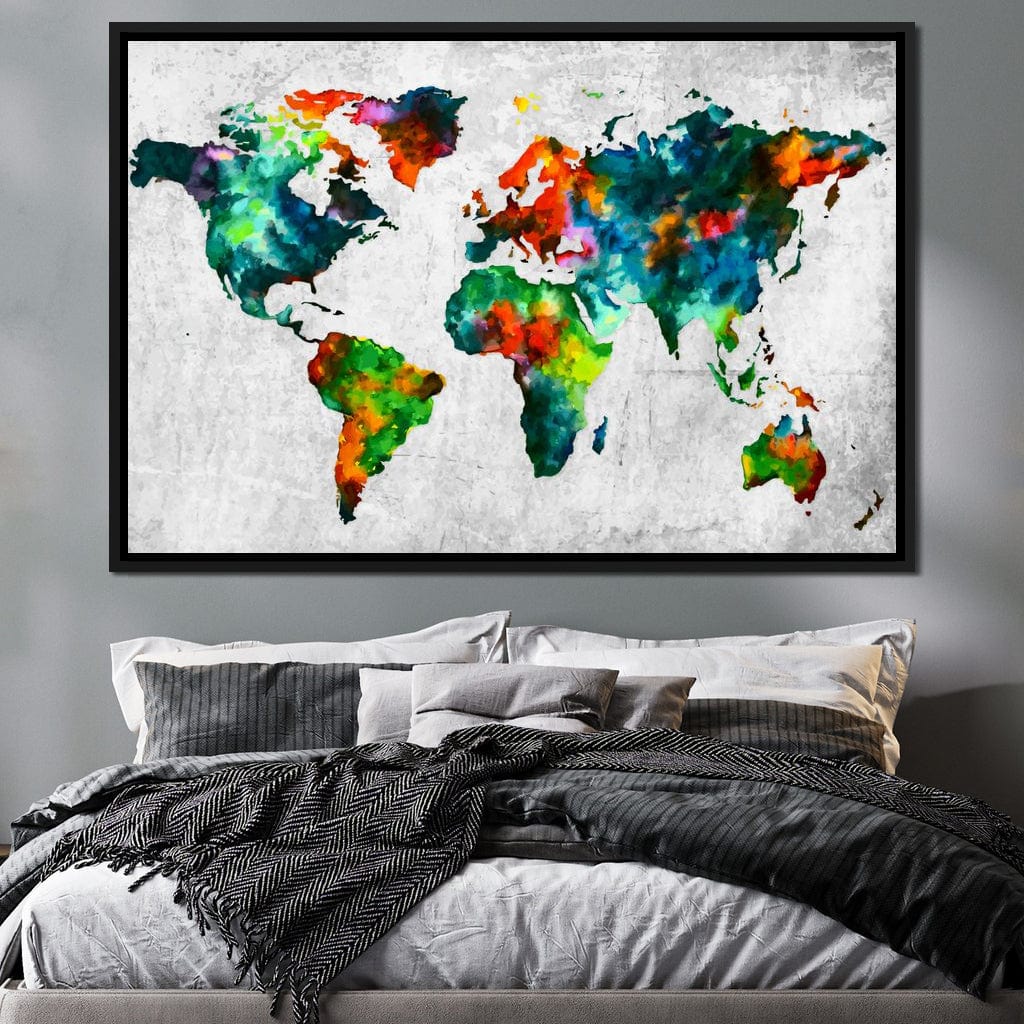 World Map - Mateo Canvas Wall Art