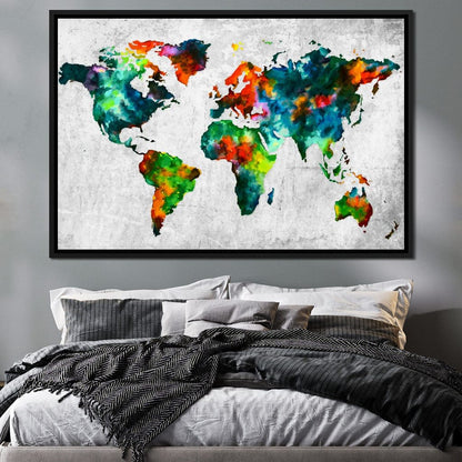 World Map - Mateo Canvas Wall Art