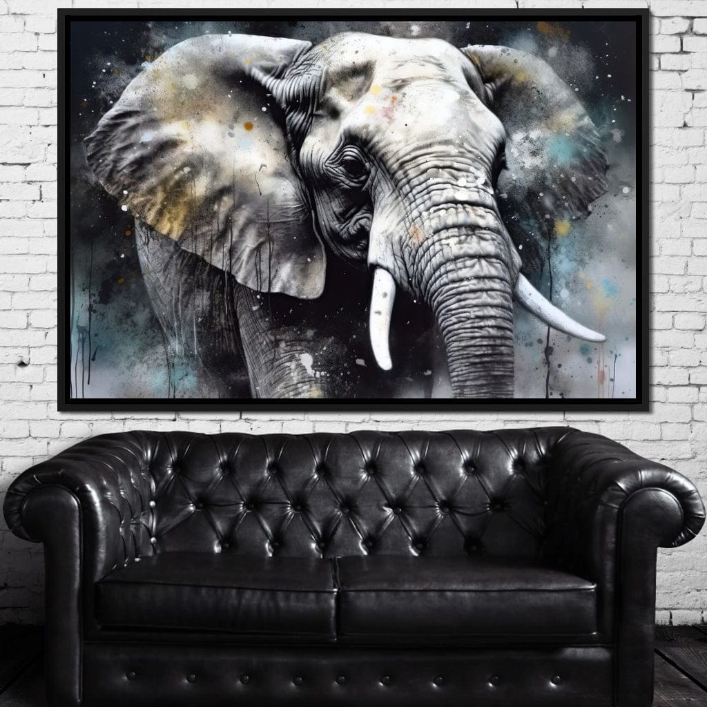 Urban Jungle: Elephant Canvas Wall Art