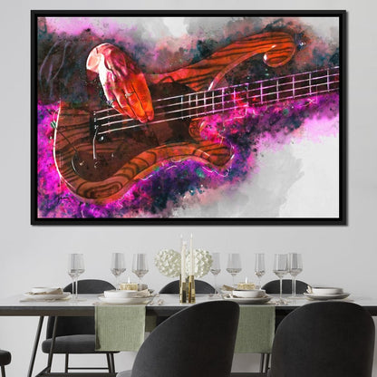 Les Claypool's Guitar Canvas Wall Art