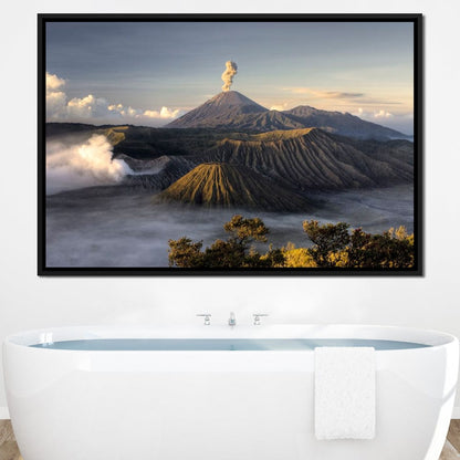 Bromo Volcano Canvas Wall Art