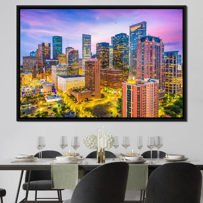 Houston Skyline Canvas Wall Art