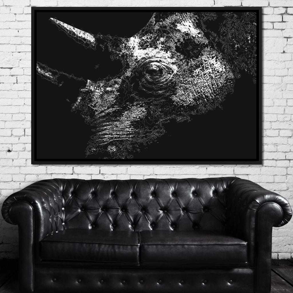 Big 5 Collection - Rhino Canvas Wall Art