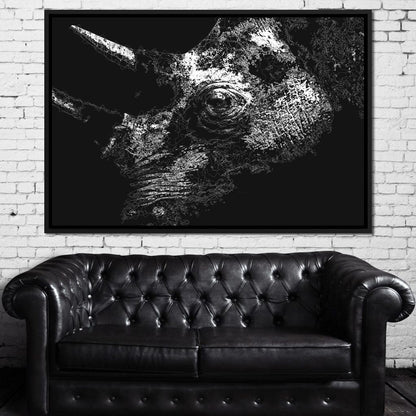 Big 5 Collection - Rhino Canvas Wall Art