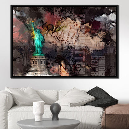 The Statue of Liberty Canvas Wall Art