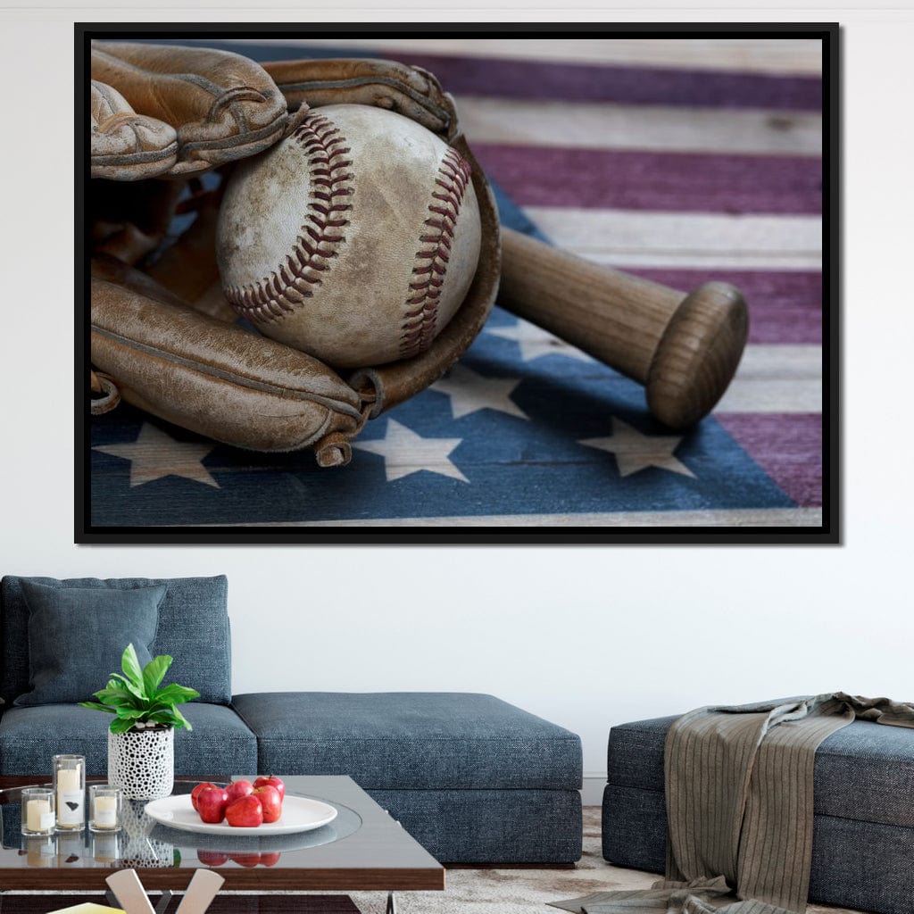 Baseball Nation Canvas Wall Art