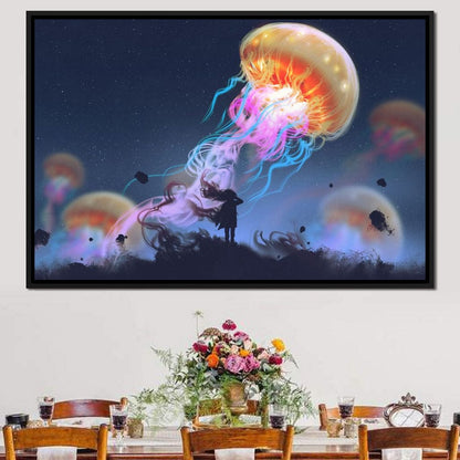 Giant Jellyfish Canvas Wall Art