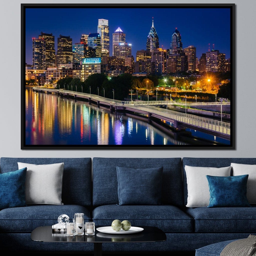 Philadelphia Skyline Canvas Wall Art