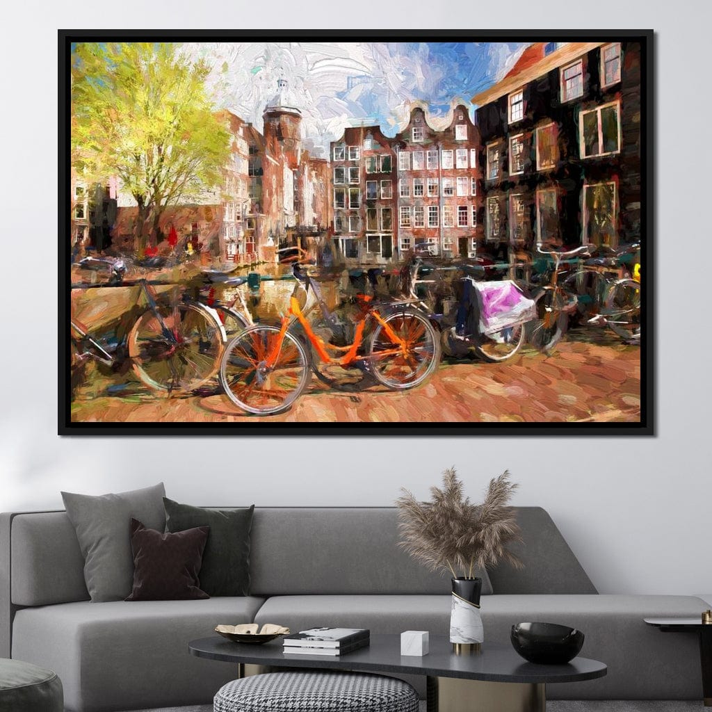 Amsterdam City Canvas Wall Art
