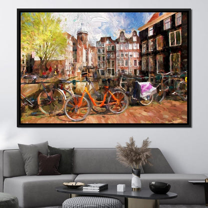 Amsterdam City Canvas Wall Art