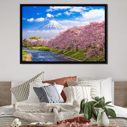 Cherry Blossoms in Japan Canvas Wall Art