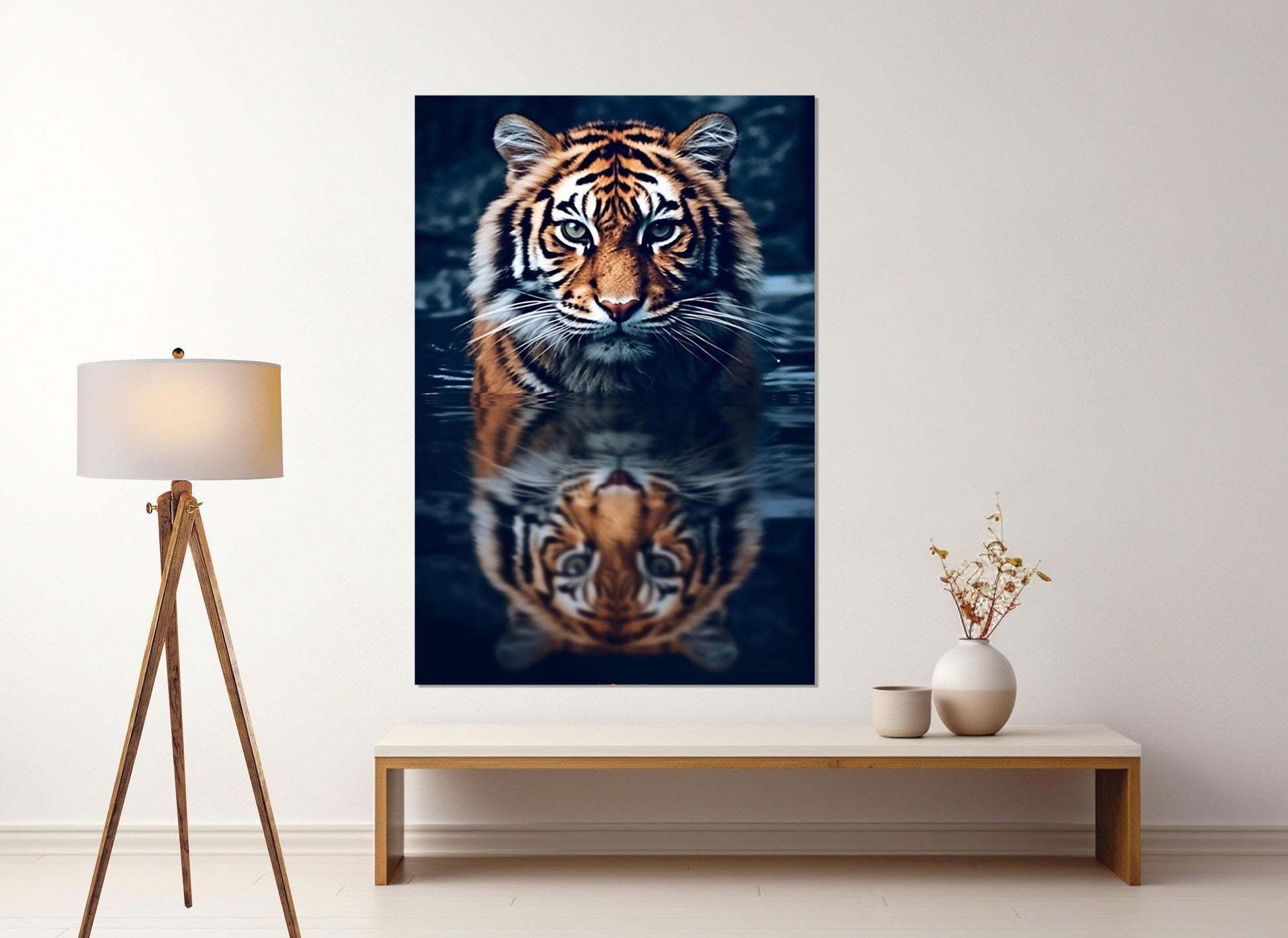 Tiger Canvas Print – Abstract Tiger Wall Art | Gallery Wrapped Cotton Canvas, Ready to Hang
