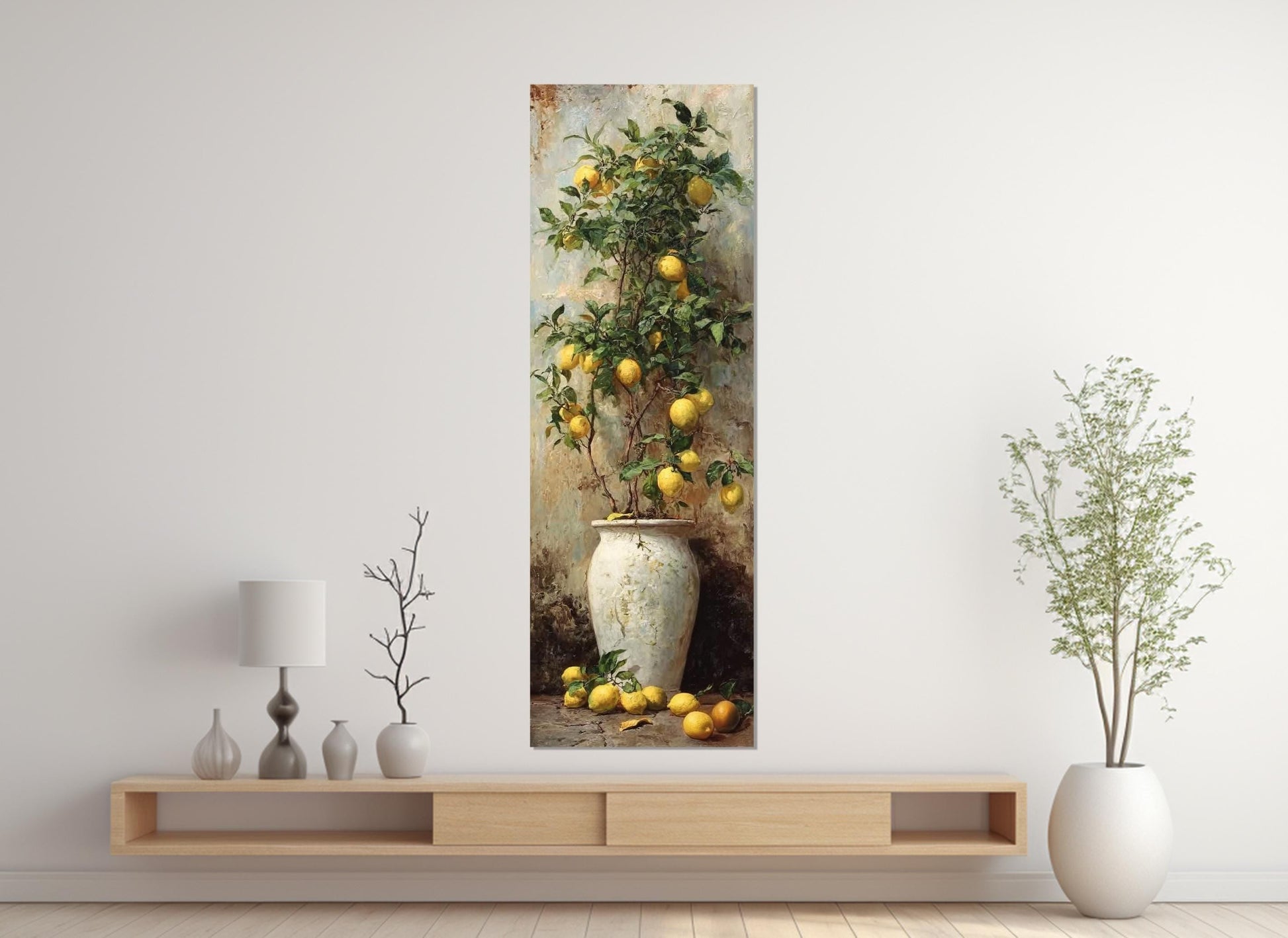 Lemon Tree Canvas Print - Rustic Canvas Art | Framed & Ready to Hang
