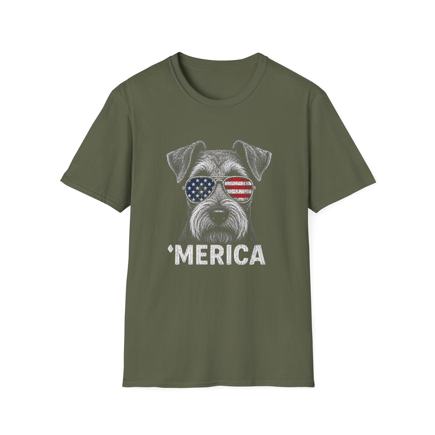 Airedale Terrier Merica Tee